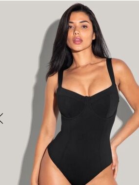 TA3 Swimsuit Black Lifty One Piece XL-Reg/Long- H/I NWT $188 MSRP